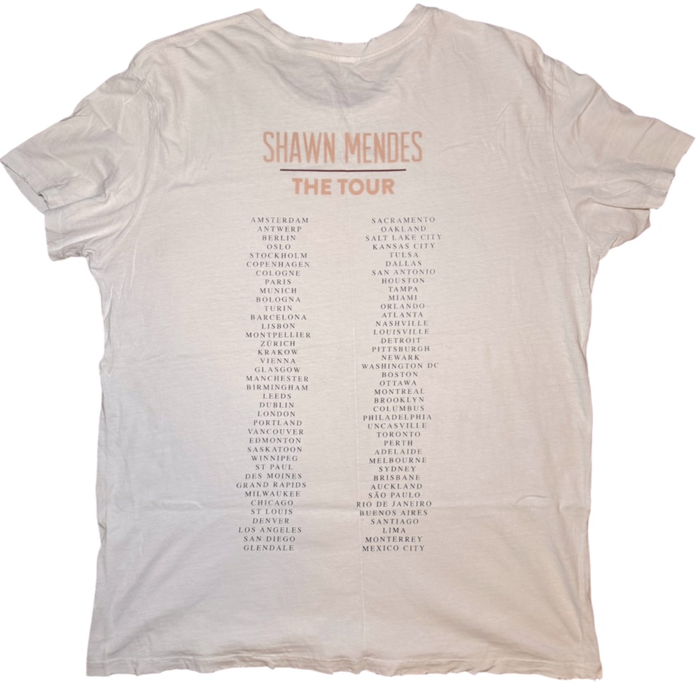 ✨Official Merch✨ Shawn Mendes The Tour White T-Shirt